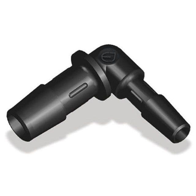 KIJIMA（キジマ） 汎用 L型ホース変換コネクター（ブラック） タイプ 6