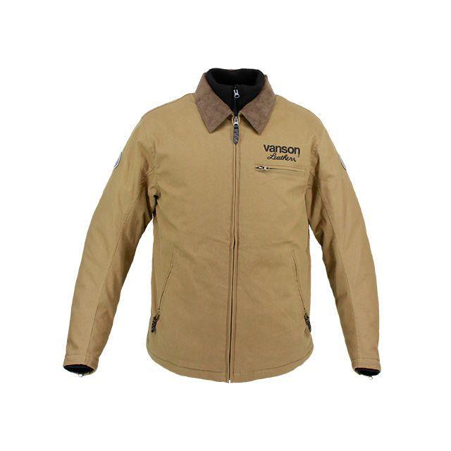 正規品／バンソン 2020-2021秋冬モデル VS20114W コットンジャケット（ブラウン） サイズ：2XL VANSON バイク
