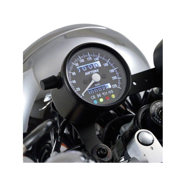 DAYTONA デイトナ 機械式スピードメーター Φ60 ホワイトLED照明 DAYTONA（デイトナ） 汎用 バイク用 機械式スピードメーター φ60