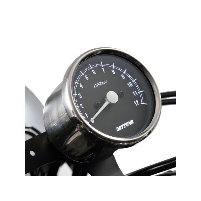 DAYTONA（デイトナ） 汎用 バイク用 機械式タコメーター φ60 ホワイト