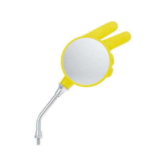 マッドマックス 汎用 じゃんけんミラー イエロー8mm（右1本