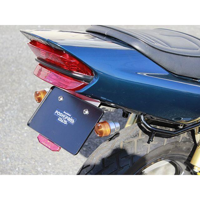 ポッシュフェイス マシンドウインカースーパーバイクミニタイプ セミユニバーサルセット（シルバーボディ/オレンジレンズ） POSH Faithの画像