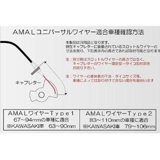 GOODS グッズ 汎用 ユニバーサルスロットルワイヤー Type2 アウター長