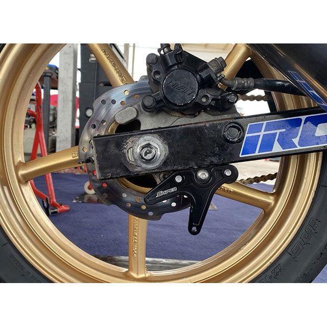 スナイパー 汎用 レーシングスタンドフック 黒 スプロケットガード付