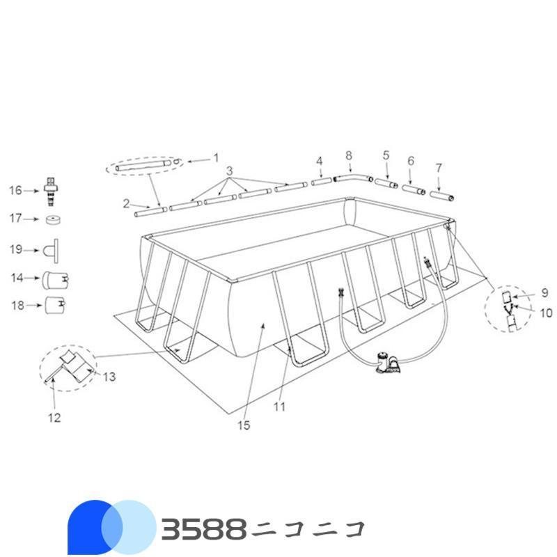 ブランド プール 大型 インテックス 大型プール INTEX水遊び プール 【DG1214826456】(42558円)