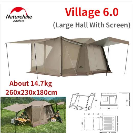 Naturehike 正規品 ネイチャーハイク Village 6.0 PLUS ワンタッチ