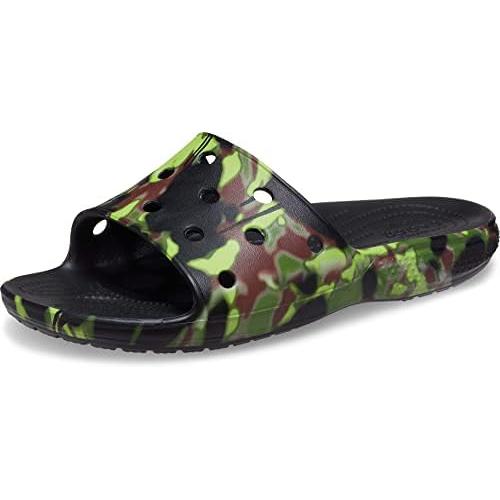 [クロックス] Classic Spray Camo Slide 208252 Black M10W12 (28cm) : 208252 ...