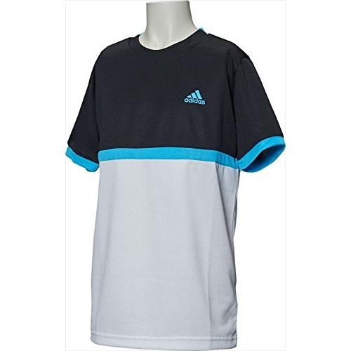 adidas アディダス BOYS COURT Tシャツ BEB81 BJ8245 1705 キッズ ジュニア 子供 子ども BJ8245.BLK WHT サンバ J100cm｜campista