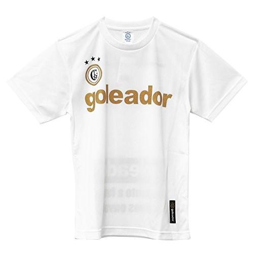 goleadorゴレアドール プラTシャツ G-440 3Lサイズ ホワイト/ゴールド｜campista