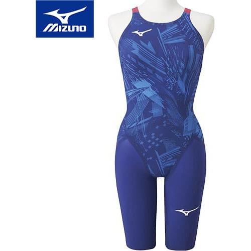 ミズノ(MIZUNO) レース用競泳水着 レディース GXソニックV ハーフスーツ N2MG0701 ブルー140cm｜campista｜07