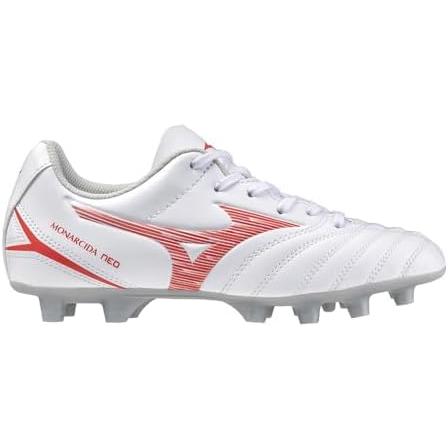 大阪の販売店 ミズノ(MIZUNO) サッカースパイク モナルシーダNEO3 SELECT Jr. P1GB242560 白/赤 24cm 3E