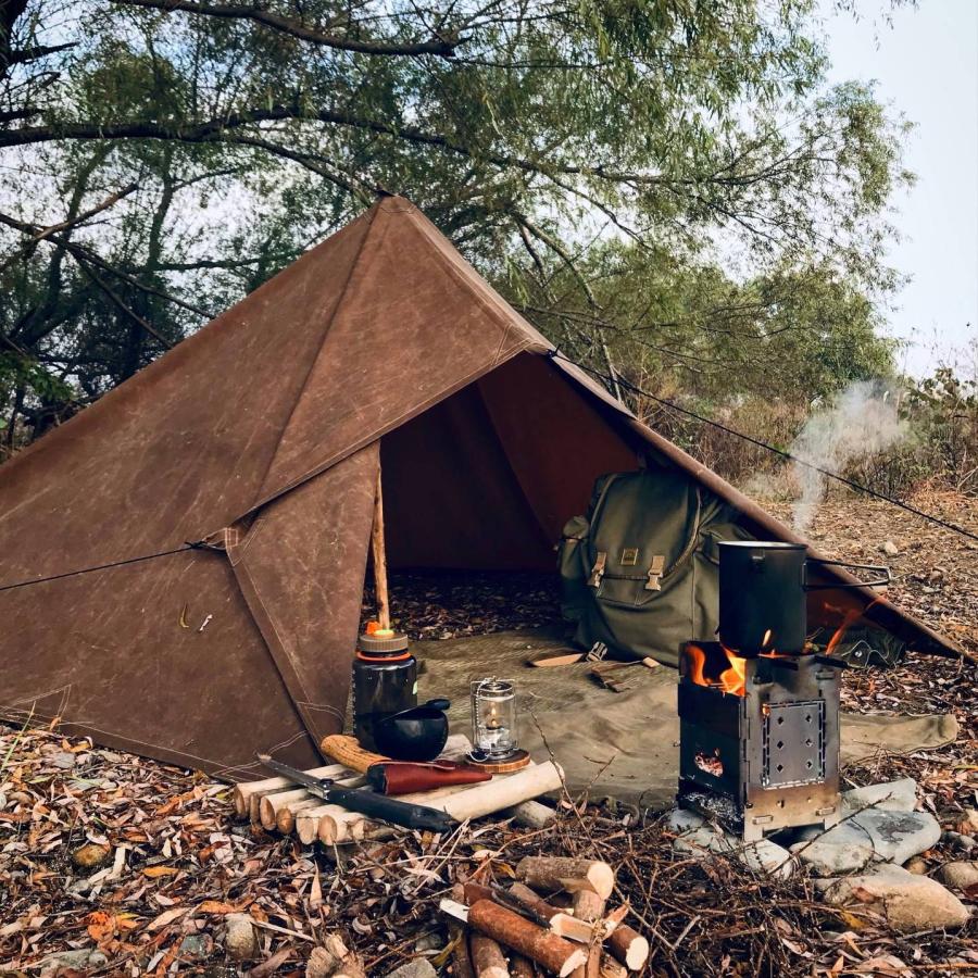 【ブッシュクラフトスペイン】オイルスキン　タープ グリーン 3x3m Bushcraft Spain 軍幕｜camplus-outdoor｜02