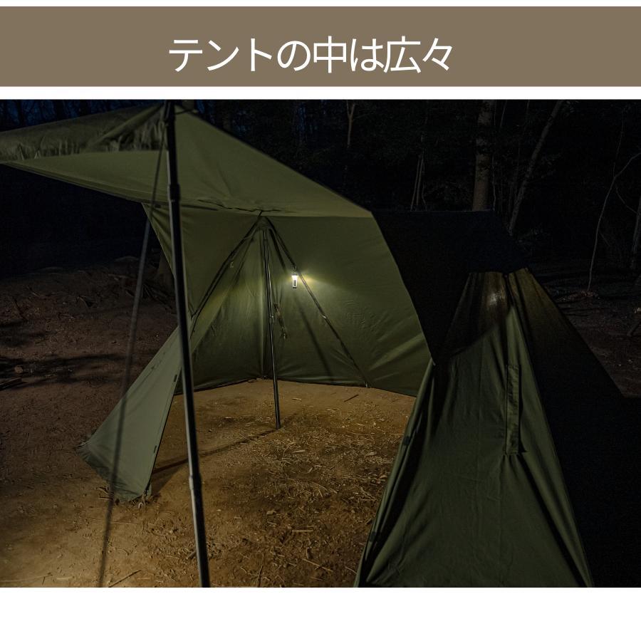CAMPLUS】ミリタリーリッジテント拡張幕 パップテント バップテント