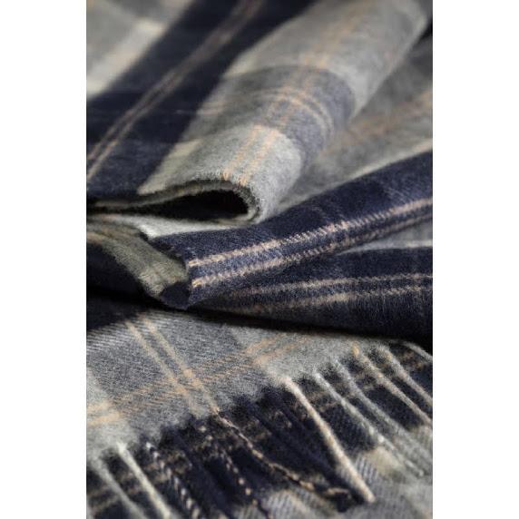 ジョンストンズ johnstons カシミヤ チェックマフラー カシミア