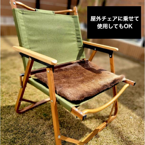 小】 トナカイ毛皮 シートパッド 天然 敷物 座布団 ブランケット ラグ