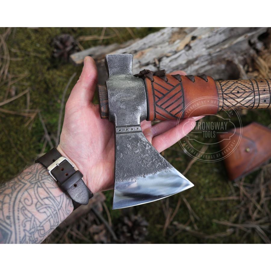 ウクライナ産】手作り斧 スモールトマホークアックス No.2