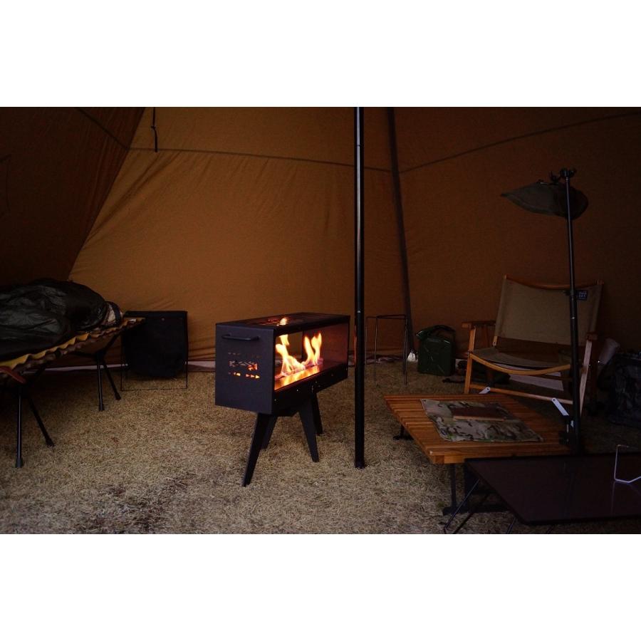 TENTO暖炉【両面ガラス仕様】CPD1・タクティカル 煙突が要らない