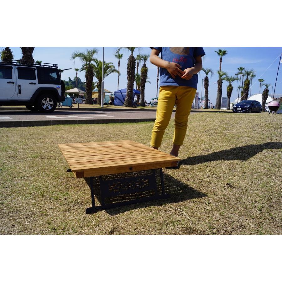 Oak standard folding solo table　CAMPOOPARTS　オーク　スタンダード　焚き火　ソロテーブルキャンプ オーパーツ |  | 02