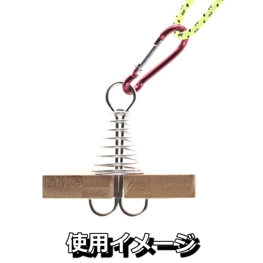 アンカーペグ4個セット ウッドデッキペグ スプリングペグ オクトパスペグ カラビナ付 テント設営 おうちキャンプ グランピング |  | 03