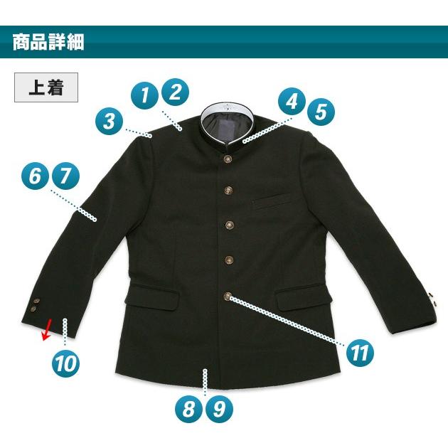激安セール 新品 学生服の窓口 エコプライス 全国標準型黒学生服上着 １８５a その他
