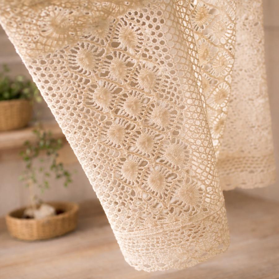 Ponoa(ポノア) カフェカーテン レース 小窓 間仕切り 目隠し 生成り(RK