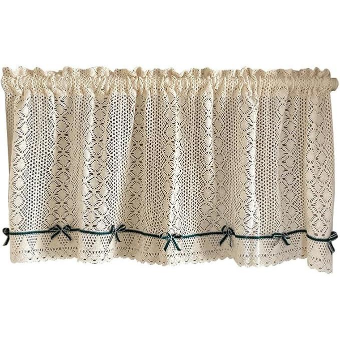 Ponoa(ポノア) カフェカーテン レース 小窓 間仕切り 目隠し 生成り(RK