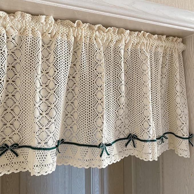 Ponoa(ポノア) カフェカーテン レース 小窓 間仕切り 目隠し 生成り(RK