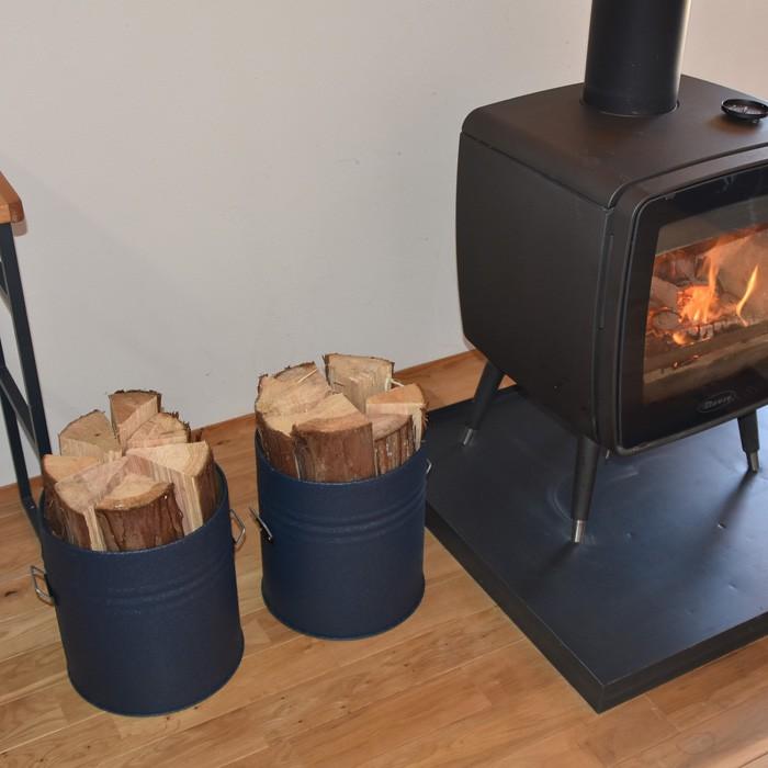 薪ストッカー18L【1個】D270×H310mm ウッドストッカー 薪置き 薪入れ