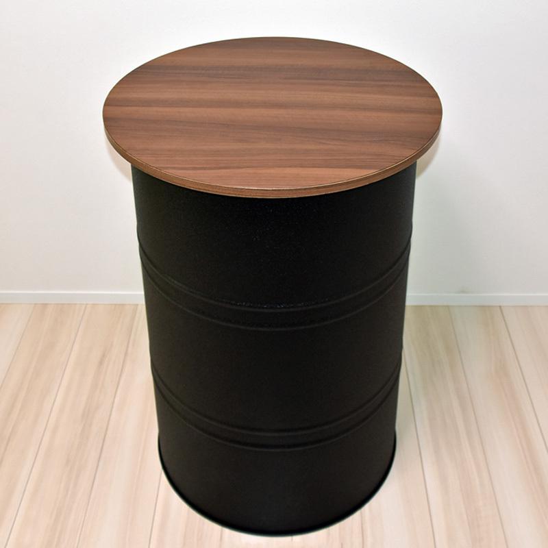 ドラム缶テーブルDRM930  D65&times;H93cm 日本製 ハイテーブル バーテーブル 丸形 円形 立ち飲み 居酒屋 バル カウンター オフィス