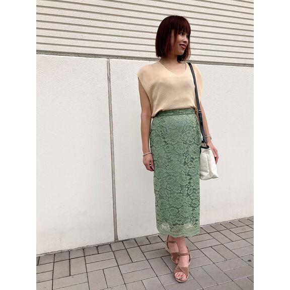 Te Chichi Terrasse レースタイトスカート ボトムス カラー ネイビー Www Hamatec De