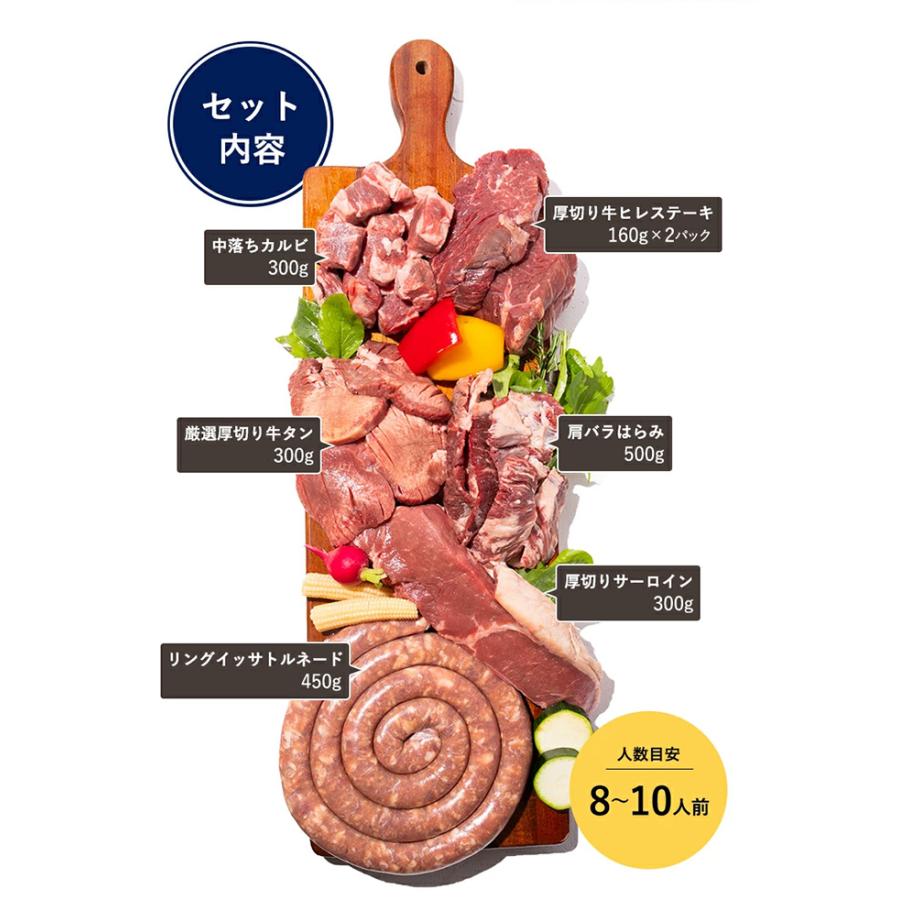 BBQ7点食べ比べセット 焼肉セット メガ盛り 肉 バーベキューセット 