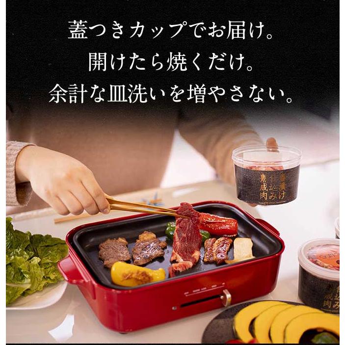 壺漬け焼肉4種たれ漬けセット 1.6kg 肉 牛肉 ハラミ カルビ ともばら