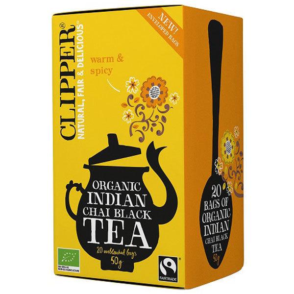 8箱　クリッパー　オーガニック フェアトレードティー(紅茶)　インディアンチャイ 20Ｐ