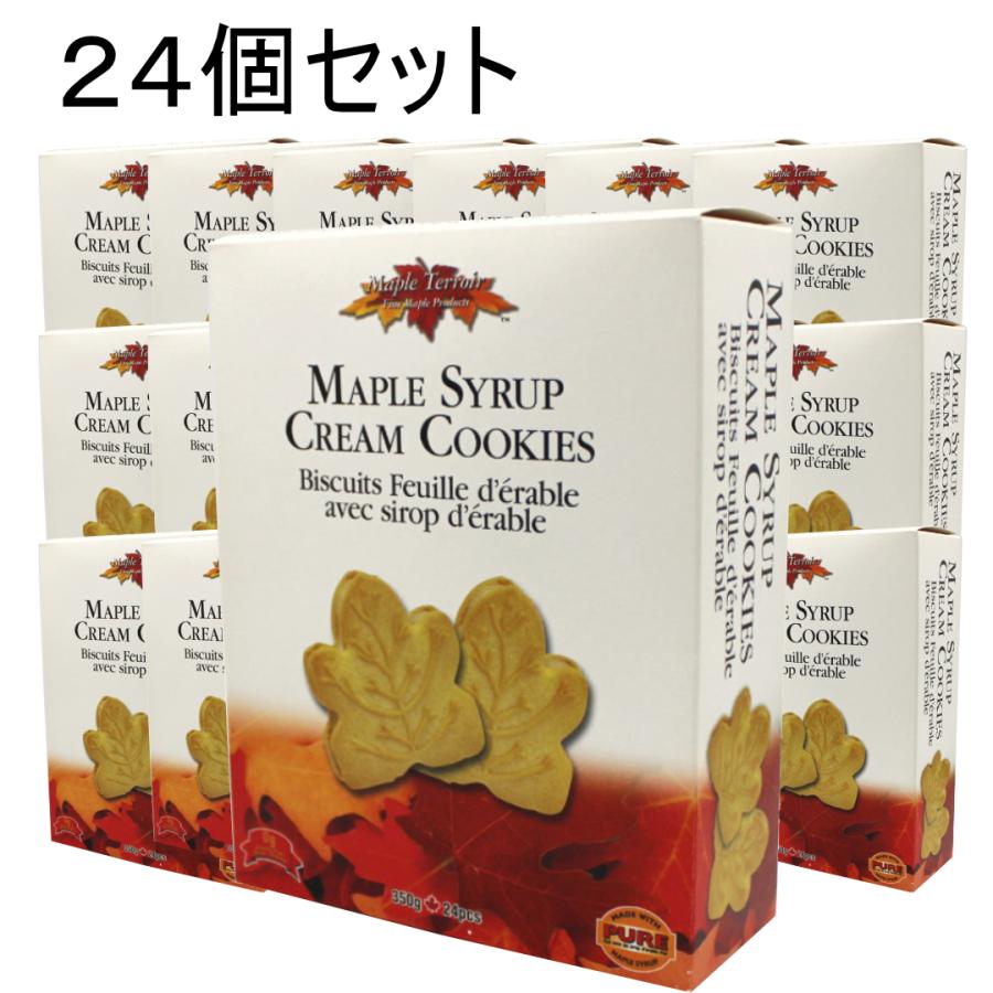 メープルテルワー メープル シロップ クリーム クッキー 24枚入り 350g 24箱 まとめ買い カナダ土産 人気不動1位 メープルクッキー カナダ旅行 お土産袋付き 24maplecookie2 カナダ土産専門店canadianspirit 通販 Yahoo ショッピング
