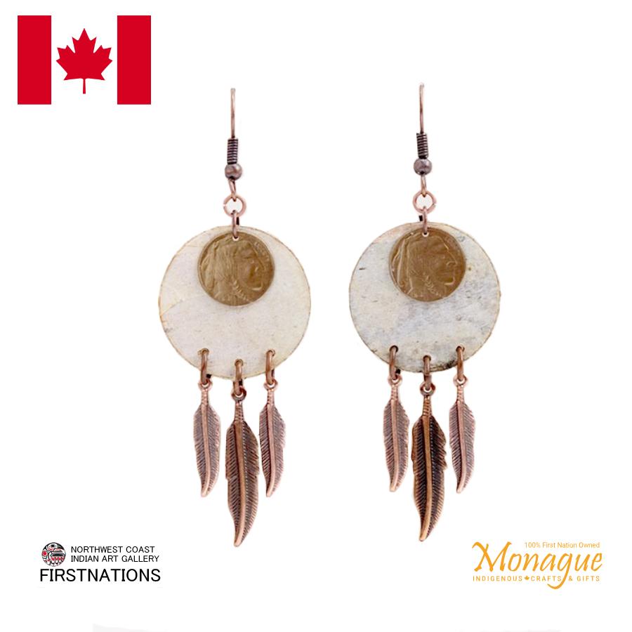 ドリームキャッチャー アクセサリー ピアス 本物 オジブア族