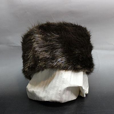 カナダ Mitchie#039;s ブランド 57％以上節約 高級 ビーバー ファー 茶色 毛皮 セール特価 防寒帽 帽子 53cm