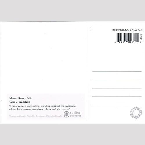 ポストカード ネイティブ アート イラスト デザイン カナダ 先住民 インディアン 雑貨 Whale Tradition Pc108 カナダ土産専門店canadianspirit 通販 Yahoo ショッピング