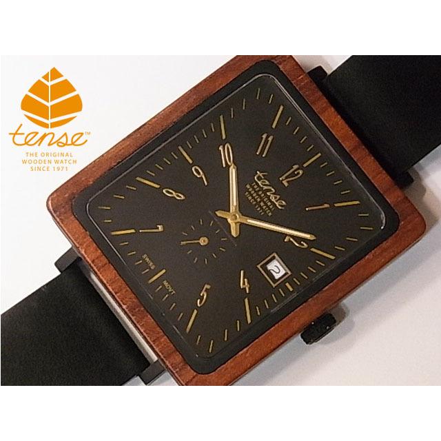 tense テンス 日本総輸入元 2年保証 カナダ 木製 34mm 腕時計 ウッド