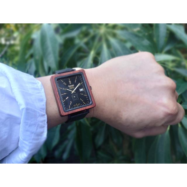 tense テンス 日本総輸入元 2年保証 カナダ 木製 34mm 腕時計 ウッド