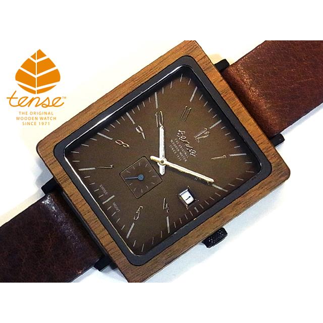 tense テンス 日本総輸入元 2年保証 カナダ 木製 34mm 腕時計 ウッド
