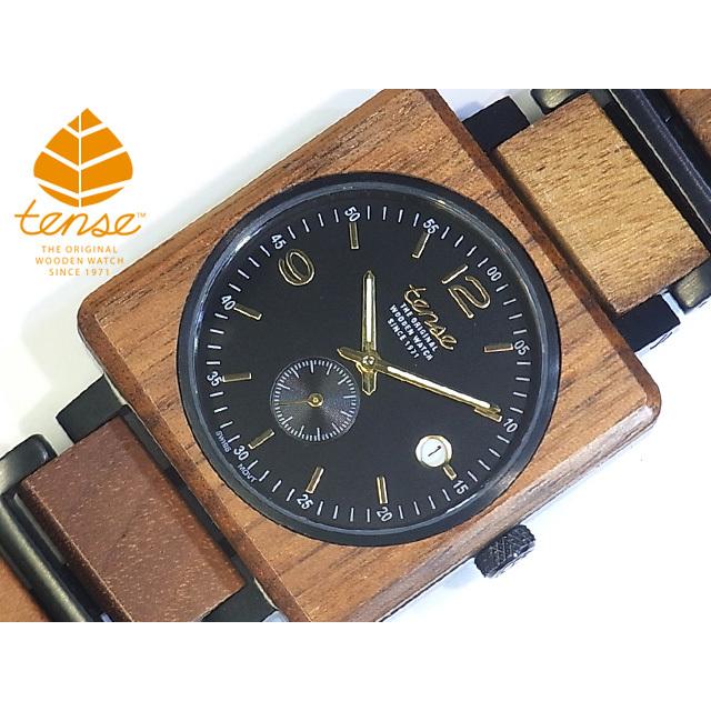 tense テンス 日本総輸入元 2年保証 カナダ 木製 40mm 腕時計 ウッド
