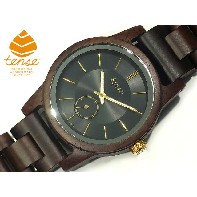 tense テンス 日本総輸入元 2年保証 カナダ 木製 40mm ウッドウォッチ
