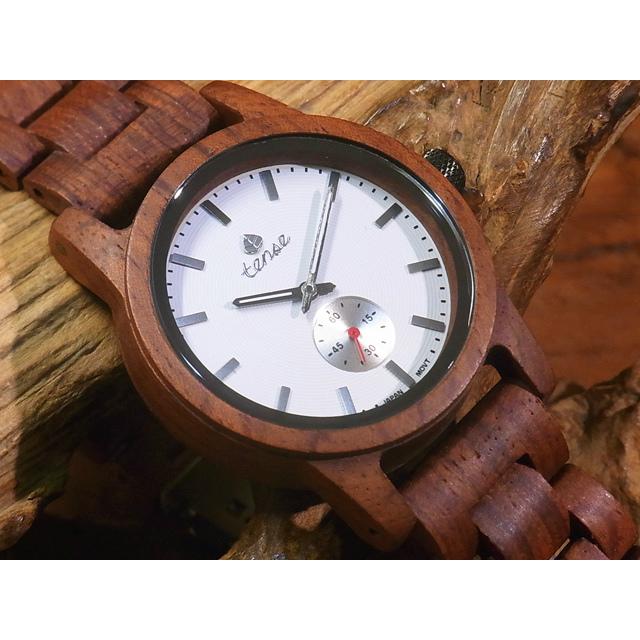 tense テンス 日本総輸入元 2年保証 カナダ 木製 40mm ウッドウォッチ 