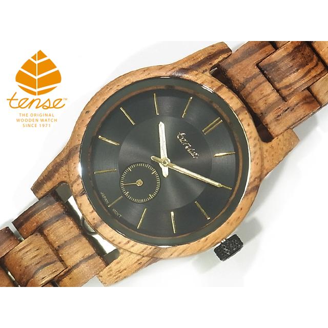 tense テンス 日本総輸入元 2年保証 カナダ 木製 40mm ウッドウォッチ