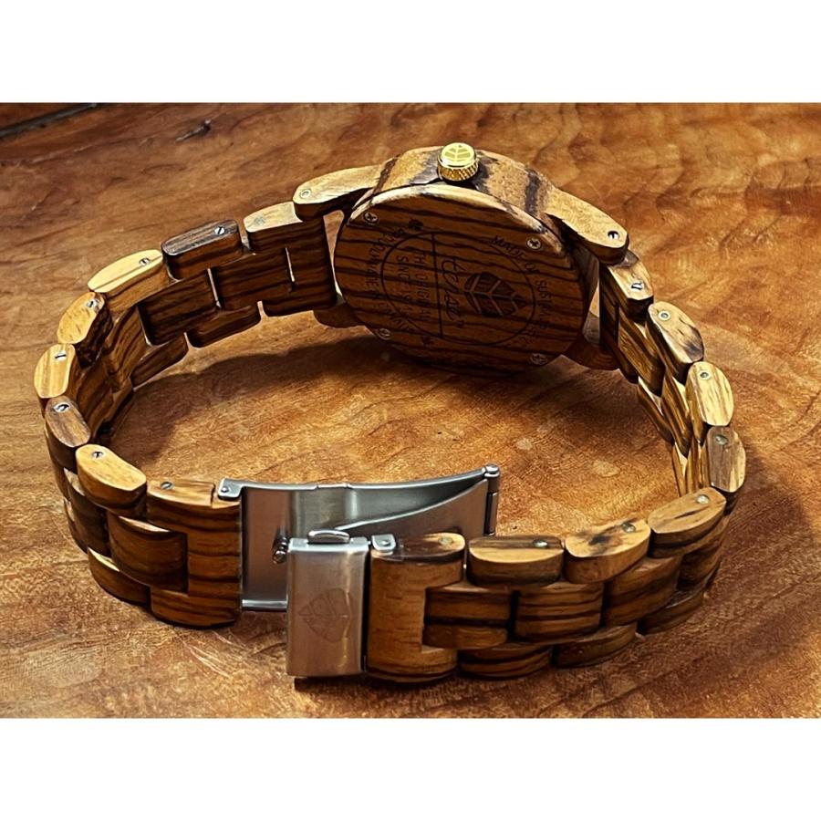 tense テンス 日本総輸入元 2年保証 カナダ 木製 40mm ウッドウォッチ