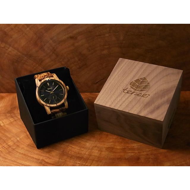 tense テンス 日本総輸入元 2年保証 カナダ 木製 40mm ウッドウォッチ