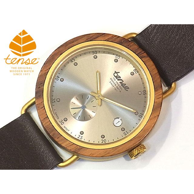 tense テンス 日本総輸入元 2年保証 カナダ 木製 40mm ウッドウォッチ