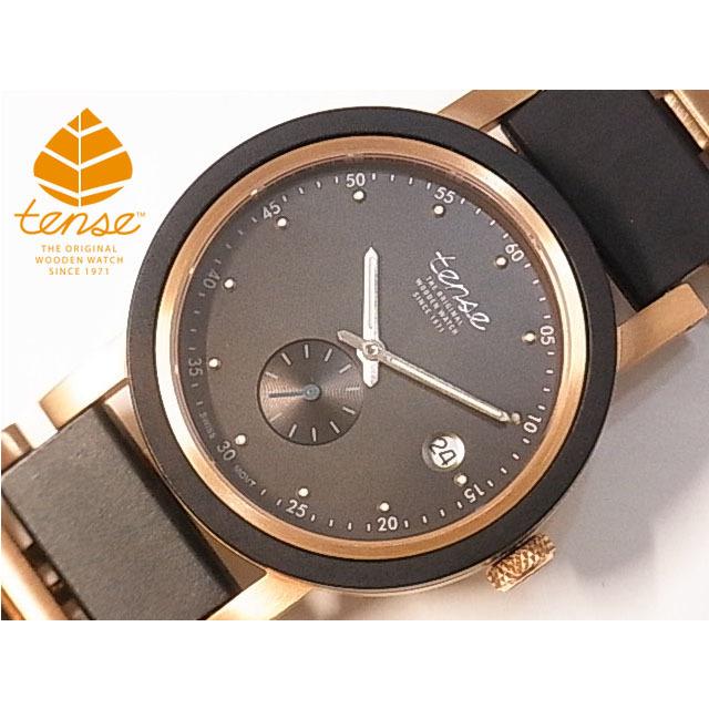 tense テンス 日本総輸入元 2年保証 カナダ 木製 40mm ウッドウォッチ