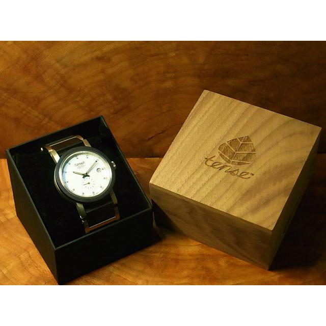 tense テンス 日本総輸入元 2年保証 カナダ 木製 40mm ウッドウォッチ