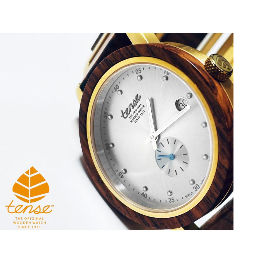 tense テンス 日本総輸入元 2年保証 カナダ 木製 40mm ウッドウォッチ